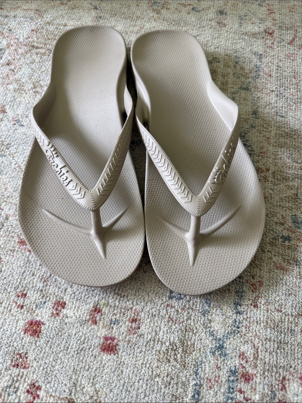 Archies Taupe Arch Support Flip Flops women’s 13 - Picture 3 of 8